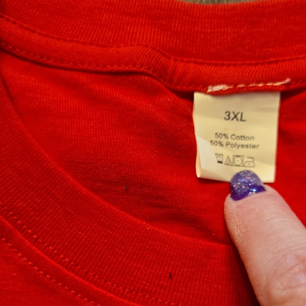 Inspirational 'You Are Enough' Statement T-Shirt in Crimson - Picture 7 of 8